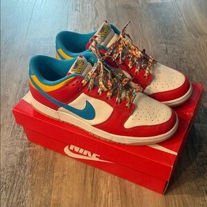 Lebron Dunk Low Fruity Pebbles *new*